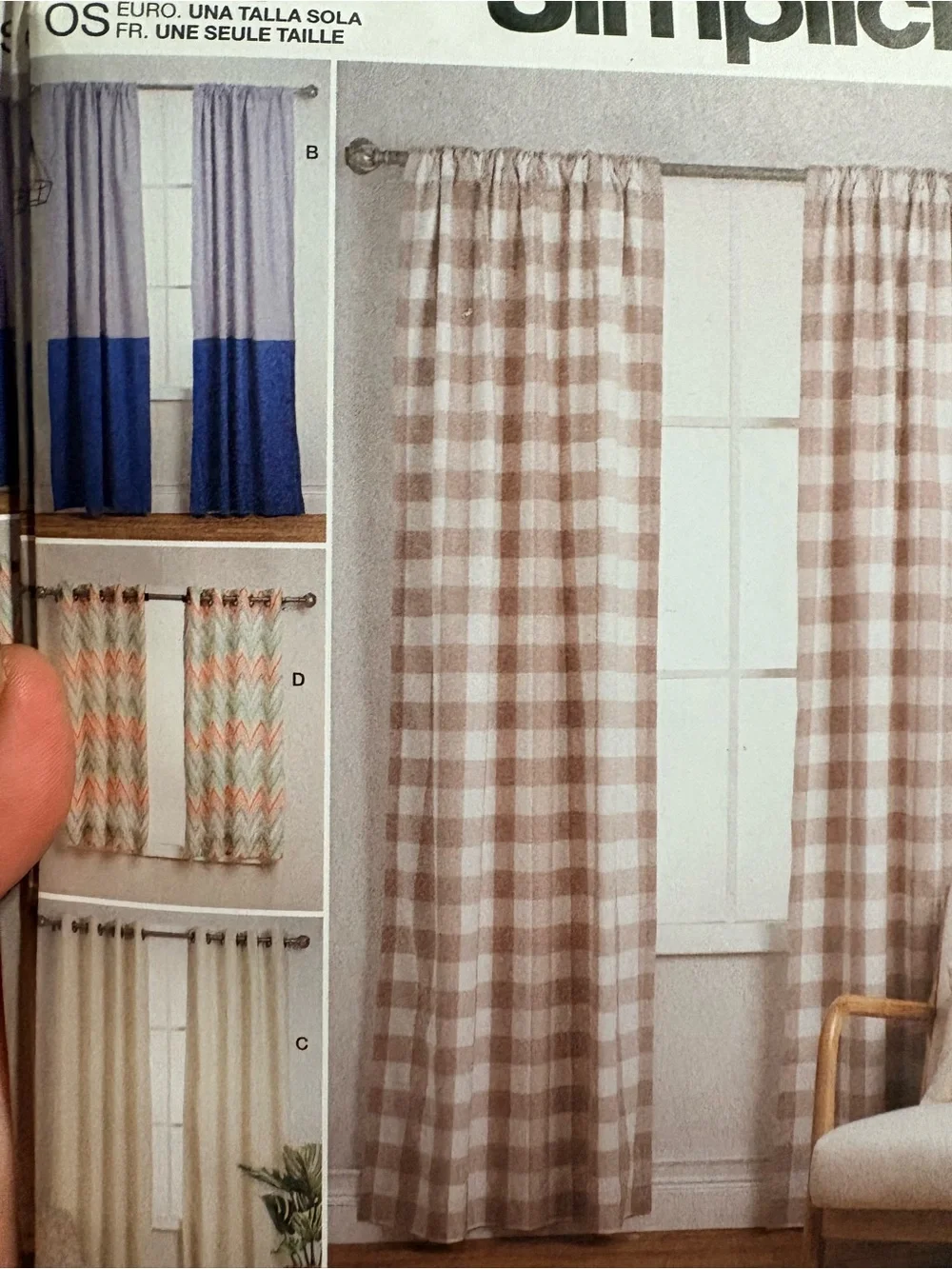 BN UNCUT SIMPLICITY 9356 OS SEWING PATTERNS CURTAINS